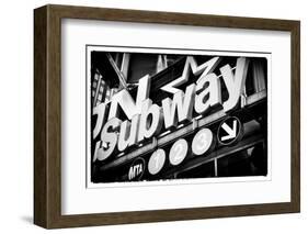 Subway and City Art - Subway Sign-Philippe Hugonnard-Framed Photographic Print