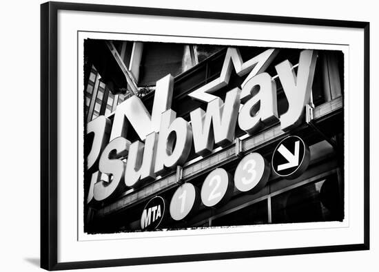 Subway and City Art - Subway Sign-Philippe Hugonnard-Framed Photographic Print