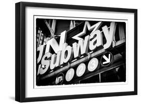 Subway and City Art - Subway Sign-Philippe Hugonnard-Framed Photographic Print