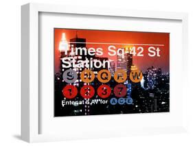 Subway and City Art - Times Square - 42 Street Station-Philippe Hugonnard-Framed Photographic Print