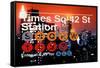 Subway and City Art - Times Square - 42 Street Station-Philippe Hugonnard-Framed Stretched Canvas