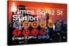 Subway and City Art - Times Square - 42 Street Station-Philippe Hugonnard-Stretched Canvas