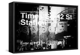 Subway and City Art - Times Square - 42 Street Station-Philippe Hugonnard-Framed Stretched Canvas