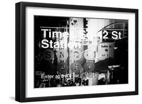 Subway and City Art - Times Square - 42 Street Station-Philippe Hugonnard-Framed Photographic Print