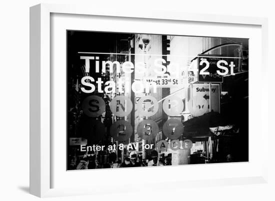 Subway and City Art - Times Square - 42 Street Station-Philippe Hugonnard-Framed Photographic Print