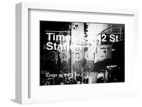 Subway and City Art - Times Square - 42 Street Station-Philippe Hugonnard-Framed Photographic Print