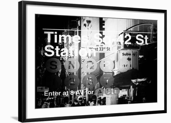 Subway and City Art - Times Square - 42 Street Station-Philippe Hugonnard-Framed Photographic Print