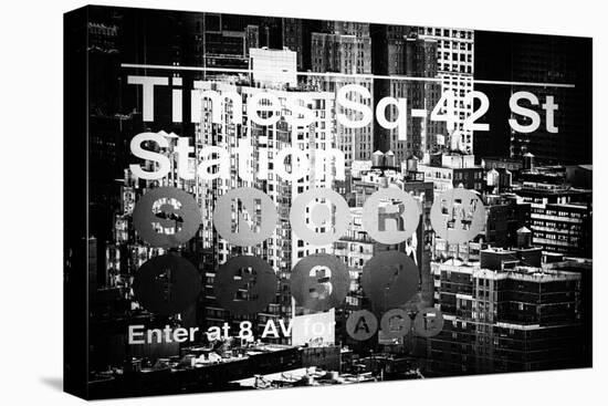 Subway and City Art - Times Square - 42 Street Station-Philippe Hugonnard-Stretched Canvas