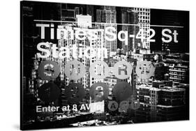 Subway and City Art - Times Square - 42 Street Station-Philippe Hugonnard-Stretched Canvas