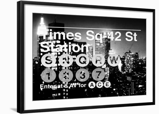 Subway and City Art - Times Square - 42 Street Station-Philippe Hugonnard-Framed Photographic Print