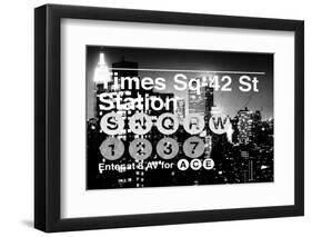 Subway and City Art - Times Square - 42 Street Station-Philippe Hugonnard-Framed Photographic Print