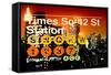 Subway and City Art - Times Square - 42 Street Station-Philippe Hugonnard-Framed Stretched Canvas