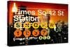 Subway and City Art - Times Square - 42 Street Station-Philippe Hugonnard-Stretched Canvas