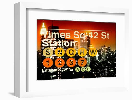 Subway and City Art - Times Square - 42 Street Station-Philippe Hugonnard-Framed Photographic Print