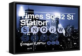 Subway and City Art - Times Square - 42 Street Station-Philippe Hugonnard-Framed Stretched Canvas