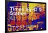 Subway and City Art - Times Square - 42 Street Station-Philippe Hugonnard-Framed Photographic Print