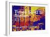 Subway and City Art - Times Square - 42 Street Station-Philippe Hugonnard-Framed Photographic Print