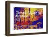 Subway and City Art - Times Square - 42 Street Station-Philippe Hugonnard-Framed Photographic Print