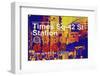 Subway and City Art - Times Square - 42 Street Station-Philippe Hugonnard-Framed Photographic Print