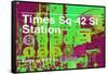 Subway and City Art - Times Square - 42 Street Station-Philippe Hugonnard-Framed Stretched Canvas