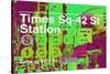 Subway and City Art - Times Square - 42 Street Station-Philippe Hugonnard-Stretched Canvas