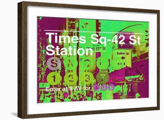 Subway and City Art - Times Square - 42 Street Station-Philippe Hugonnard-Framed Photographic Print