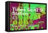 Subway and City Art - Times Square - 42 Street Station-Philippe Hugonnard-Framed Stretched Canvas