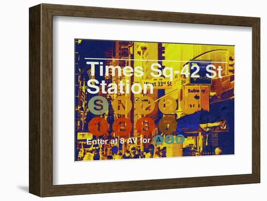 Subway and City Art - Times Square - 42 Street Station-Philippe Hugonnard-Framed Photographic Print