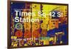 Subway and City Art - Times Square - 42 Street Station-Philippe Hugonnard-Framed Photographic Print