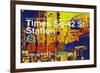 Subway and City Art - Times Square - 42 Street Station-Philippe Hugonnard-Framed Photographic Print