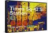 Subway and City Art - Times Square - 42 Street Station-Philippe Hugonnard-Framed Stretched Canvas