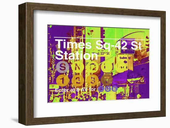 Subway and City Art - Times Square - 42 Street Station-Philippe Hugonnard-Framed Photographic Print