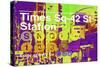 Subway and City Art - Times Square - 42 Street Station-Philippe Hugonnard-Stretched Canvas