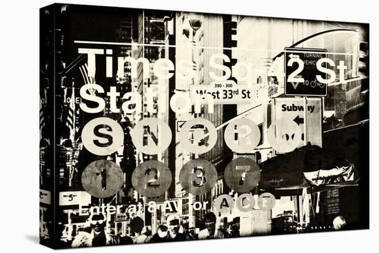 Subway and City Art - Times Square - 42 Street Station-Philippe Hugonnard-Stretched Canvas