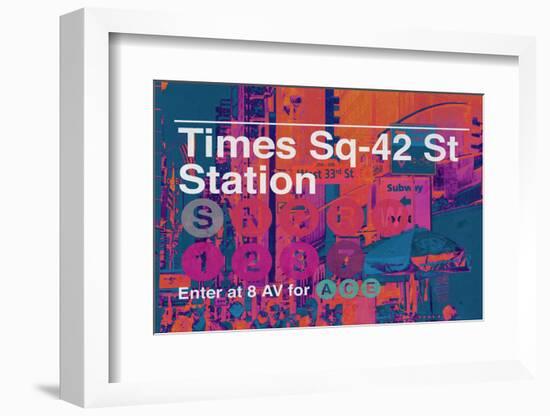 Subway and City Art - Times Square - 42 Street Station-Philippe Hugonnard-Framed Photographic Print