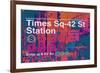 Subway and City Art - Times Square - 42 Street Station-Philippe Hugonnard-Framed Photographic Print