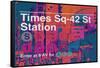 Subway and City Art - Times Square - 42 Street Station-Philippe Hugonnard-Framed Stretched Canvas