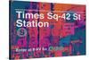 Subway and City Art - Times Square - 42 Street Station-Philippe Hugonnard-Stretched Canvas