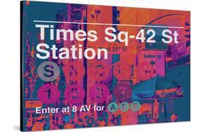 Subway and City Art - Times Square - 42 Street Station-Philippe Hugonnard-Stretched Canvas