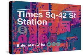 Subway and City Art - Times Square - 42 Street Station-Philippe Hugonnard-Stretched Canvas