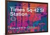 Subway and City Art - Times Square - 42 Street Station-Philippe Hugonnard-Framed Photographic Print