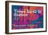 Subway and City Art - Times Square - 42 Street Station-Philippe Hugonnard-Framed Photographic Print