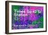 Subway and City Art - Times Square - 42 Street Station-Philippe Hugonnard-Framed Photographic Print