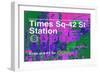 Subway and City Art - Times Square - 42 Street Station-Philippe Hugonnard-Framed Photographic Print