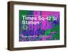 Subway and City Art - Times Square - 42 Street Station-Philippe Hugonnard-Framed Photographic Print