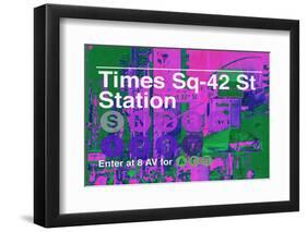 Subway and City Art - Times Square - 42 Street Station-Philippe Hugonnard-Framed Photographic Print