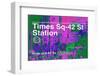 Subway and City Art - Times Square - 42 Street Station-Philippe Hugonnard-Framed Photographic Print