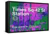 Subway and City Art - Times Square - 42 Street Station-Philippe Hugonnard-Framed Stretched Canvas