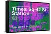 Subway and City Art - Times Square - 42 Street Station-Philippe Hugonnard-Framed Stretched Canvas