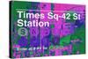 Subway and City Art - Times Square - 42 Street Station-Philippe Hugonnard-Stretched Canvas